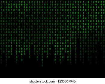 Vector streaming binary code background.