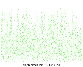 Vector streaming binary code background. Big data concept, neon row matrix vector. Data technology computer backdrop. Binary numbers 1, 0. Zero, one numbers cyber monday sale background.