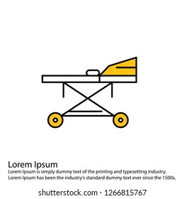  Vector strecher icon
