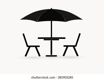 Vector street cafe