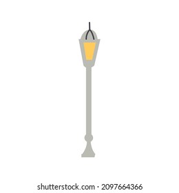 Vector street light hand drawn naive art