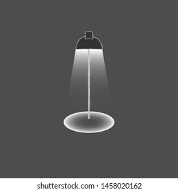 vector of street lights that are being lit with white line art