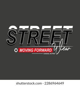 vector street wear text,icon,logo typography design