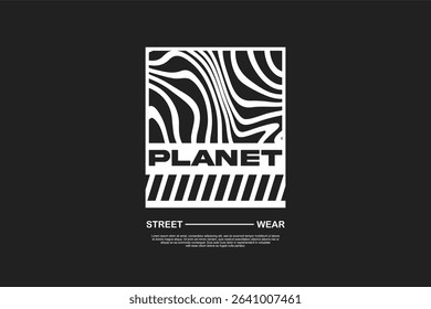 Vector streetwear design ideas concept vector graphic tee design suitable for printing