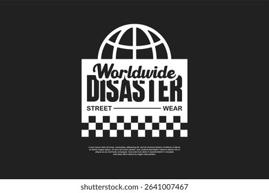 Vector streetwear design ideas concept vector graphic tee design suitable for printing