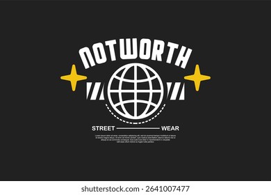Vector streetwear design ideas concept vector graphic tee design suitable for printing