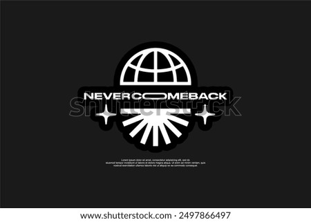 Vector streetwear design ideas concept vector graphic tee design suitable for printing