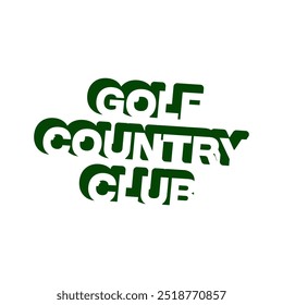 Vector streetwear design urban fashion golf club
