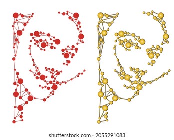 vector strength of salvador dali in lines and dots for telecom