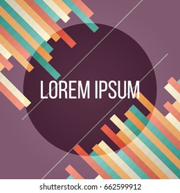 Vector stripe background, cover with space for text