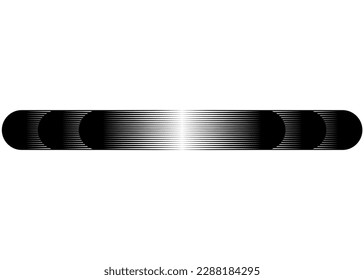 Vector stripe on auto, boat, moto, SUV, toy, sportswear, vehicle. Pattern for games and videos. For text. Black and white vector background