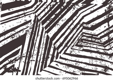 Vector stripe pattern. Grunge black-white background