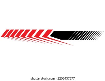 Vector stripe for sports car, moto, boat. Sports pattern, vehicle sticker, sportswear pattern, for toys. Vector background