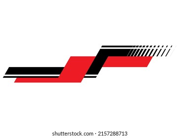 Vector stripe for tuning auto, truck, minibus, moto, yachts. Technology sticker. Modern sports graphics. Vector striped background