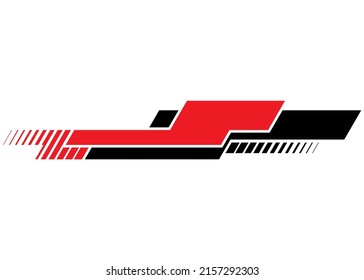 Vector Stripe For Tuning Auto, Truck, Minibus, SUV, Moto, Yacht. Technology Sticker. Modern Sports Graphics. Vector Background