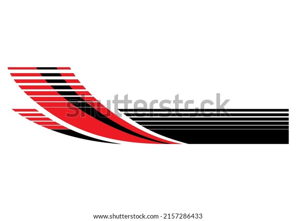 Vector\
stripe for tuning auto, truck, minibus, moto, yachts. Abstract\
arrow. Modern sports graphics. Vector\
background