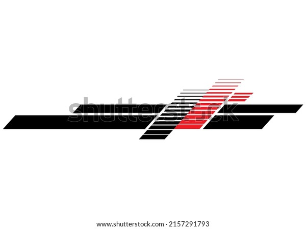 Vector\
stripe for tuning auto, truck, minibus, moto, yachts. Technology\
sticker. Modern sports graphics. Vector\
background