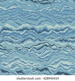 Vector striped background. Abstract color waves. Sound wave oscillation. Funky curled lines. Elegant wavy texture. Surface distortion. Colorful background.