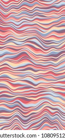 Vector striped background. Cool colorful geometric background with curved lines. Motion graphics. Vector illustration of gentle shades.