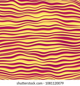 Vector striped background. Cool colorful background with curved lines. Vector illustration