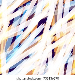 Vector Striped Background. Festive Seamless Pattern. Fashion Texture with Overlapping Stripes. Seamless Hand Drawn Pattern in Watercolor Style. Cover, Banner, Cloth, Textile, Ad Background Design