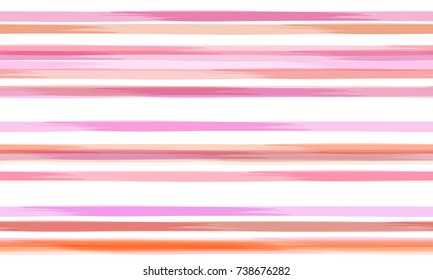 Vector Striped Background. Festive Seamless Pattern. Fashion Texture with Stripes. Seamless Hand Drawn Pattern in Watercolor Style. Cover, Banner, Cloth, Textile, Ad Background Design