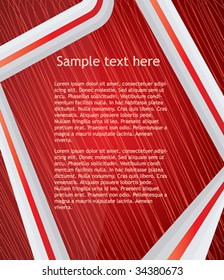 Vector striped background with space for text.