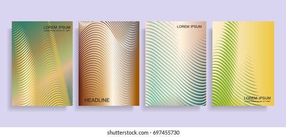 Vector striped background.Brochure cover design.Flyer vector template.