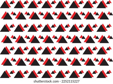 vector striped fabric abstract pattern simple triangle black and red tribal ethnic traditional design for ikat background argyle gingham