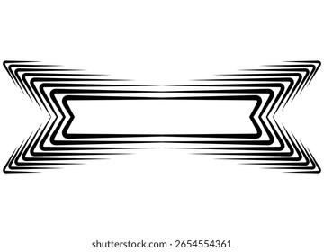 Marco rayado de Vector, elemento de diseño negro sobre fondo blanco. Patrón moderno de líneas retro. Punto Abstractas. Fondo de Vector rayado. Marco. Para portadas, publicidad, redes sociales, carteles