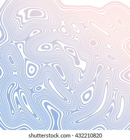 Vector striped geometric texture. Opt Art abstract Rose quartz and serenity gradient background.
