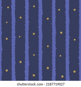 Vector striped gold dots pattern, vertical tile, seamless background. Excellent for fabric, scrapbooking, wallpaper projects, backgrounds, invitations, design projects.