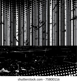 vector striped grunge background