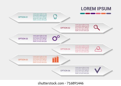 Vector striped lines infographic. Template for diagram, graph, presentation and chart. Business concept with 4 options, parts, steps or processes. Abstract background