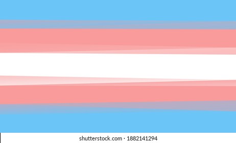 Vector striped low poly transgender pride flag