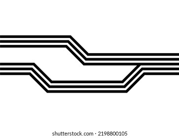 Vector striped pattern of black parallel lines on a white background. Black and white modern background