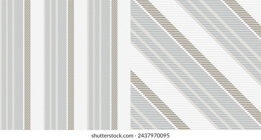 Vector striped pattern or checkered pattern. Tartan, textured seamless twill for flannel shirts, duvet covers, other autumn winter textile mills. Vector Format