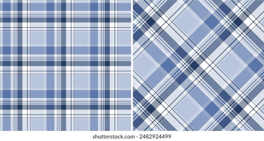 Vector striped pattern or checkered pattern. Tartan, textured seamless twill for flannel shirts, duvet covers, other autumn winter textile mills. Vector Format