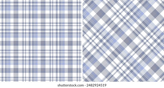 Vector striped pattern or checkered pattern. Tartan, textured seamless twill for flannel shirts, duvet covers, other autumn winter textile mills. Vector Format