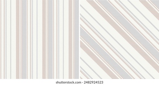 Patrón de rayas de Vector o patrón a cuadros. Tartán, sarga sin costuras texturizada para camisas de franela, fundas nórdicas, otros molinos textiles de otoño invierno. Formato de Vector