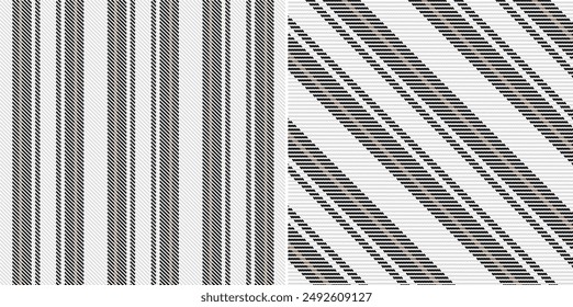 Vector striped pattern or checkered pattern. Tartan, textured seamless twill for flannel shirts, duvet covers, other autumn winter textile mills. Vector Format