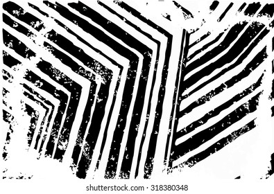 Vector striped pattern. Grunge black-white background