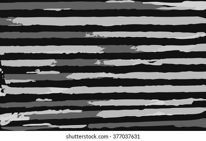 Vector striped pattern. Grunge black-white background.