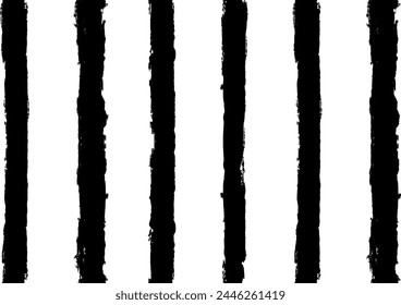 Vector striped pattern, grunge stripe seamless background, black and white brush strokes. grungy stripes, black paintbrush line backdrop	