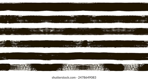 Vector striped pattern, grunge stripe seamless background, black and white brush strokes.textured stripes, black lines backdrop