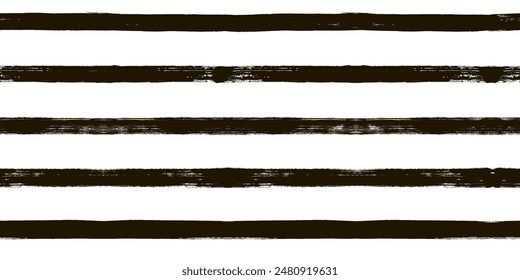 Vector striped pattern, grunge stripe seamless background, black and white brush strokes.textured stripes, black lines backdrop