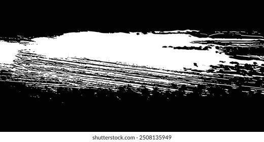 Vector striped pattern, grunge stripe seamless background, black and white brush strokes. grungy stripes