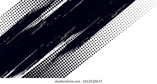 Vector striped pattern, grunge stripe seamless background, black and white brush strokes. grungy stripes. EPS 10
