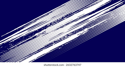 Padrão listrado vetor, fundo listrado grunge, traçados de pincel azul e branco. listras grungy. EPS 10
