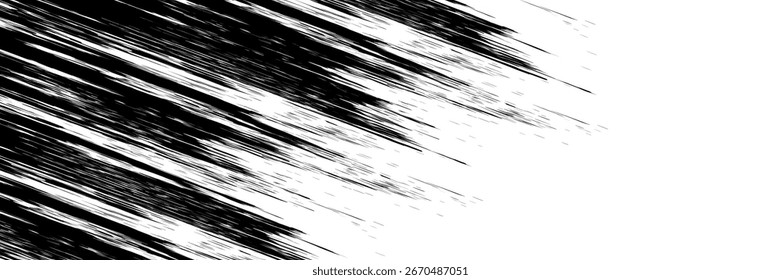 Vector striped pattern, grunge stripe seamless background, black and white brush strokes. grungy stripes. EPS 10
